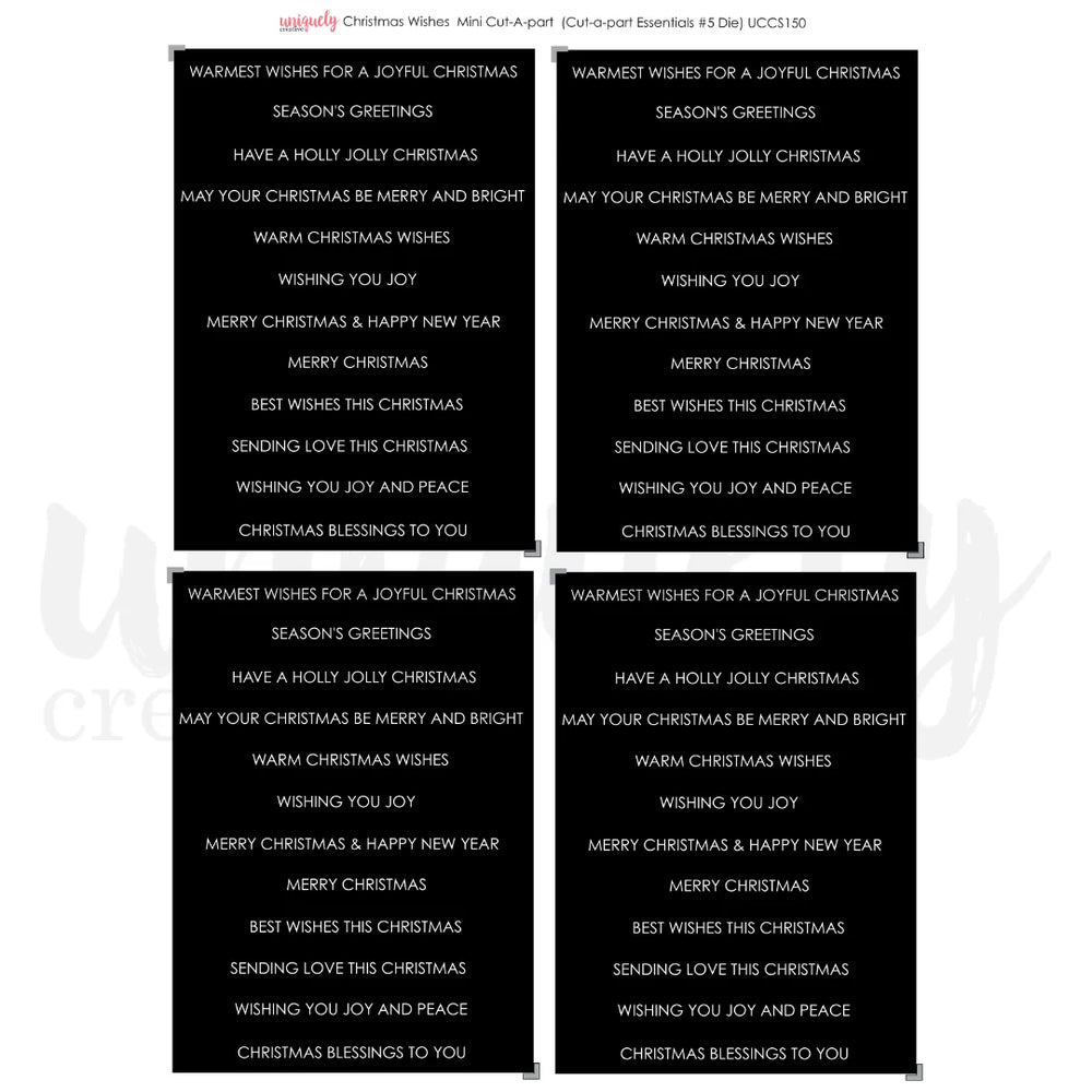 Christmas Wishes Cut-A-Part Sheet Mini