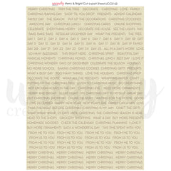 Merry and Bright Cut-A-Part Sheet