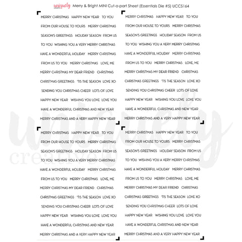 Merry and Bright Cut-A-Part Sheet Mini