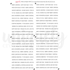 Merry and Bright Cut-A-Part Sheet Mini