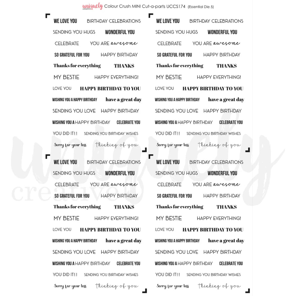 Color Crush Cut-A-Part Sheet Mini