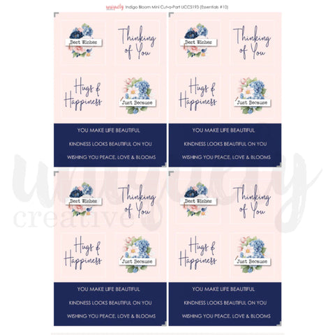Indigo Bloom Cut-A-Part Sheet Mini