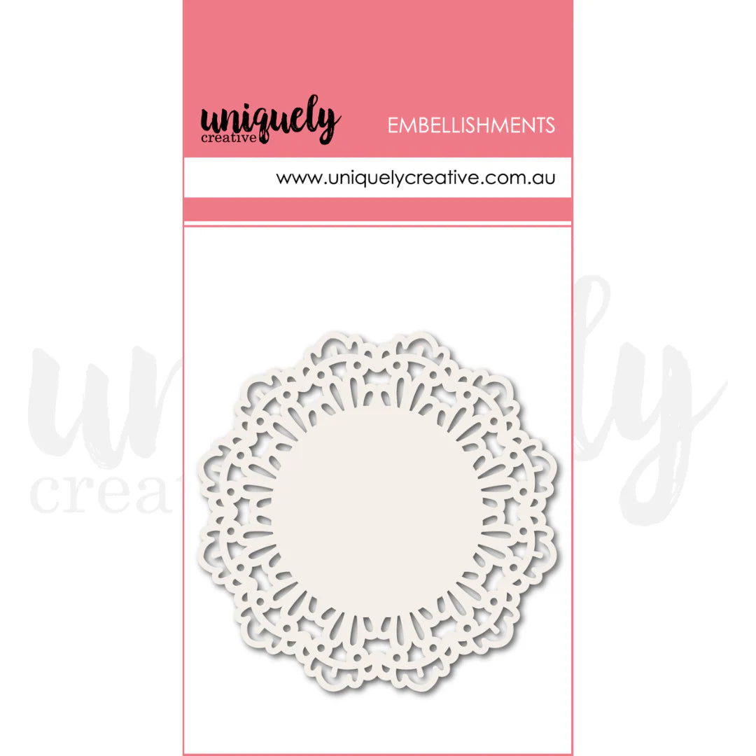 White Layering Doilies - 2.5" x 2.5", 50 pieces