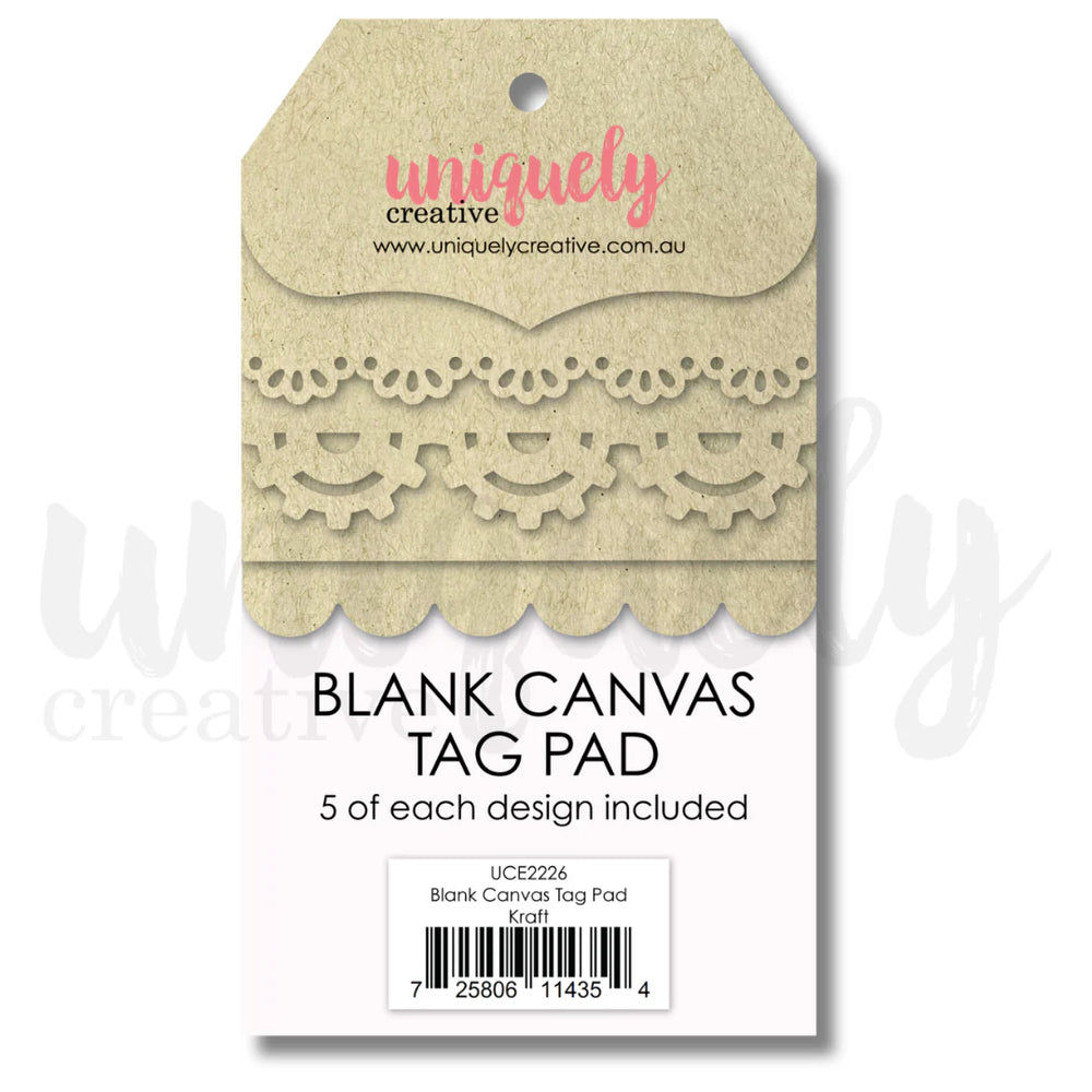Blank Canvas Tag Pad  - Kraft