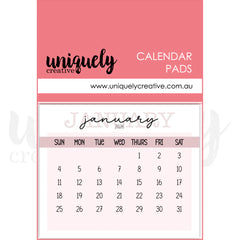 2026 Calendar Pads, 5 per pack