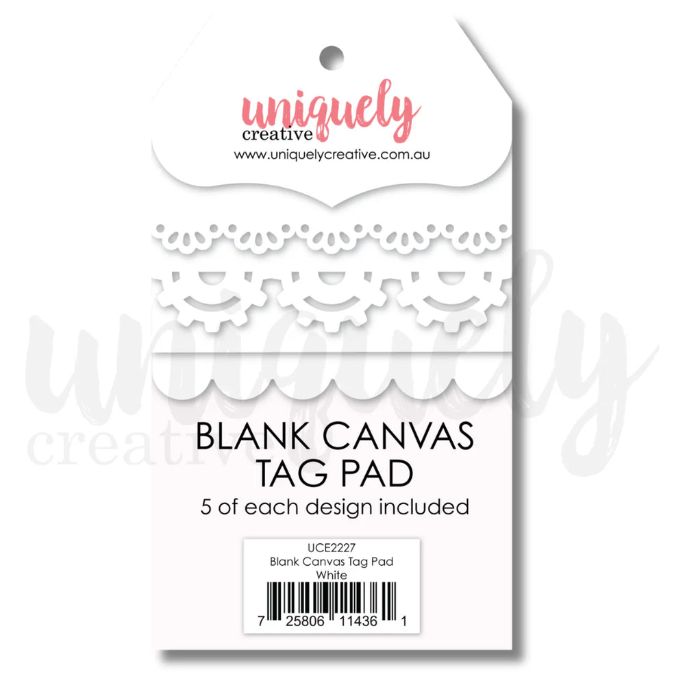 Blank Canvas Tag Pad  - White