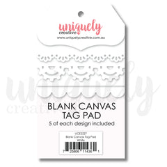 Blank Canvas Tag Pad  - White