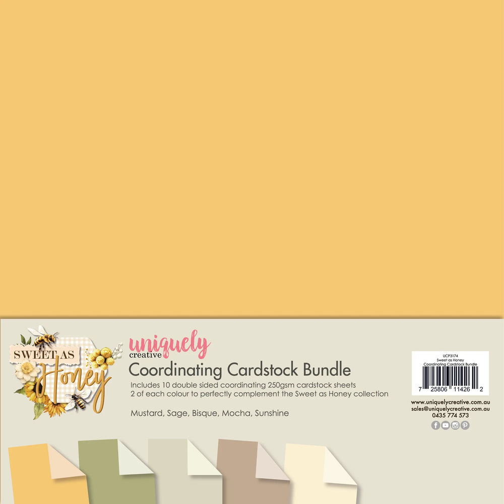Sweet as Honey 12x12 Coordinating Cardstock Bundle