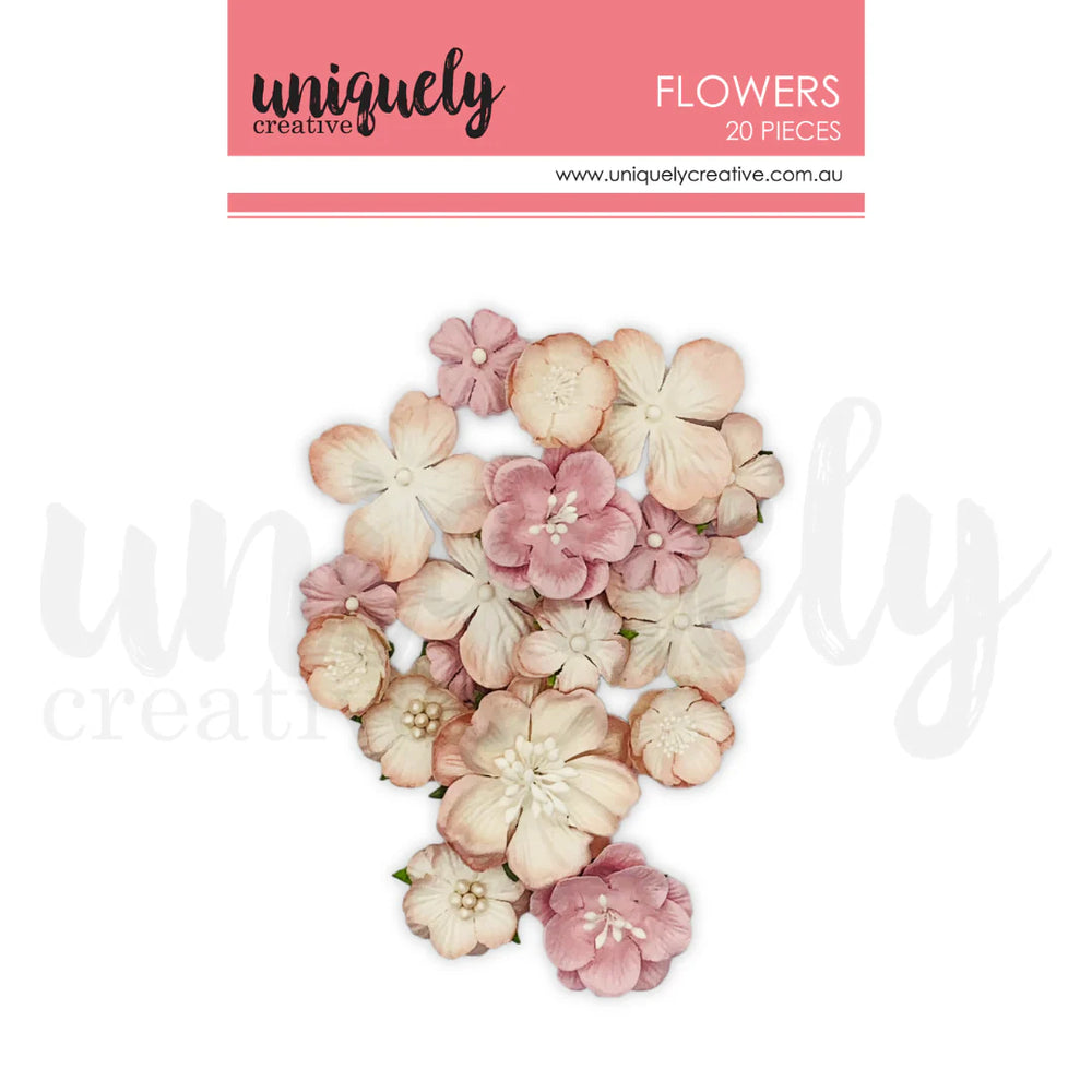 Dusty Pink Flowers, Pack of 20