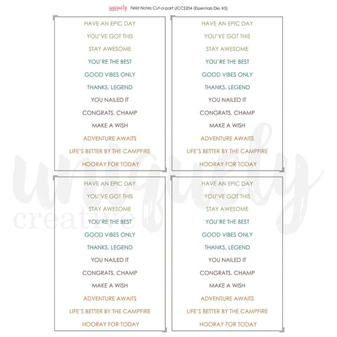 Field Notes Cut-A-Part Sheet Mini