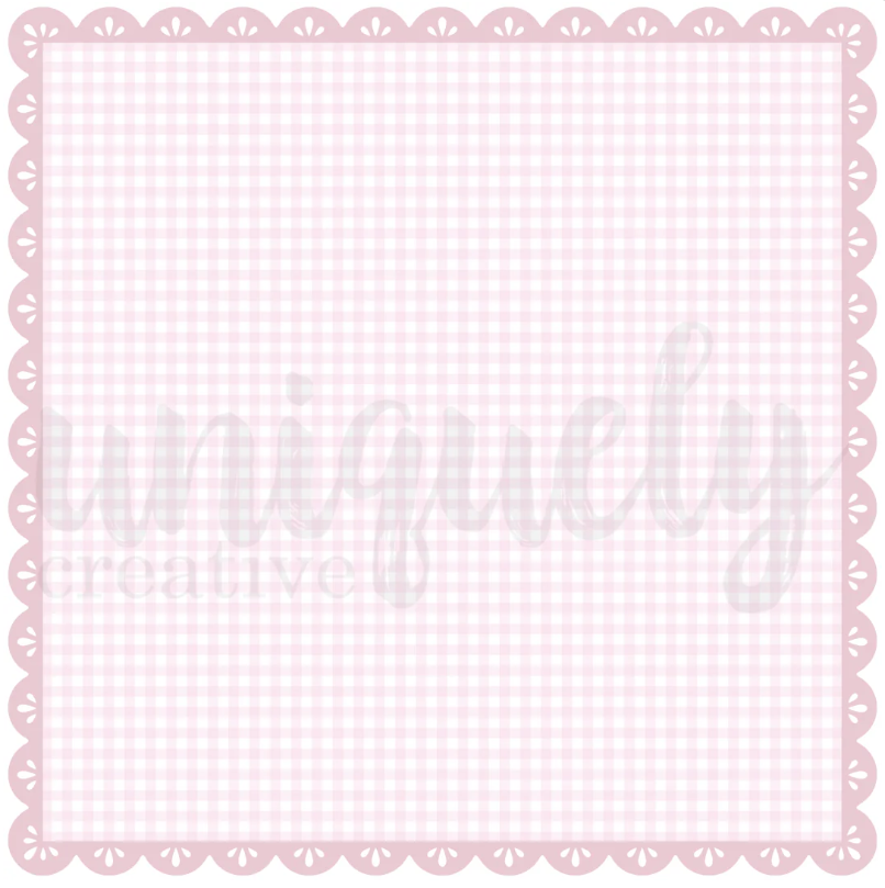 Gingham Square Decorative Base Layer Paper