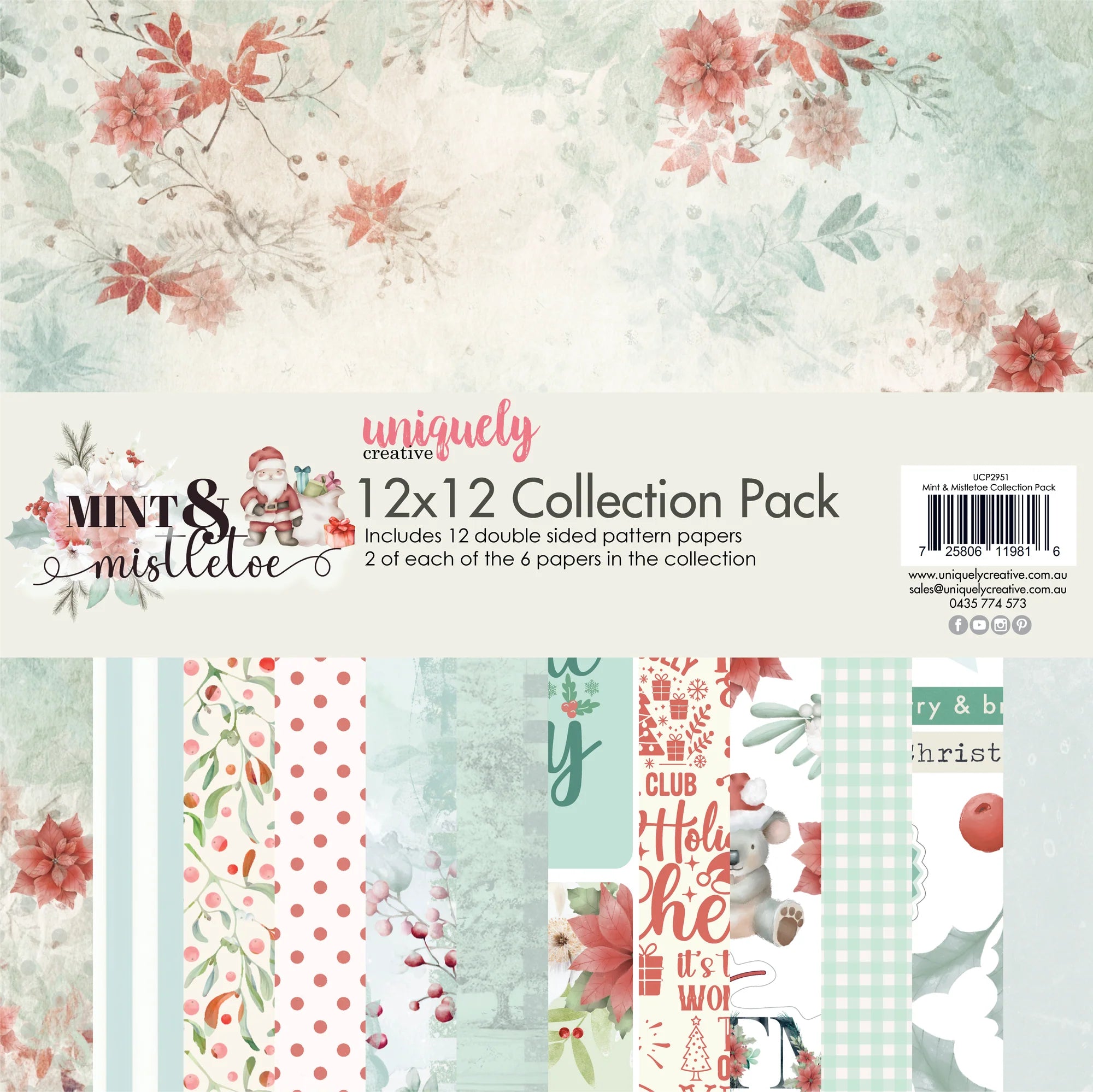 Uniquely Creative Mint Mistletoe 12x12 Collection