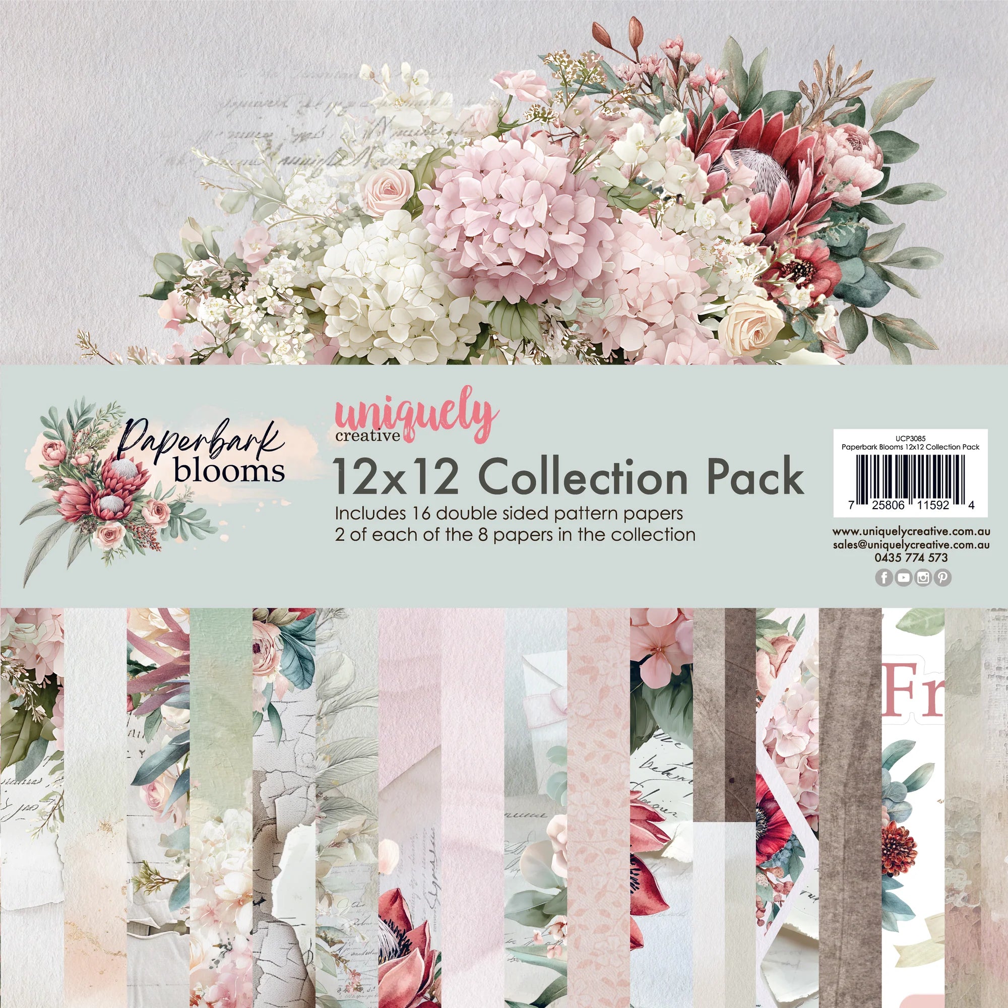 Uniquely Creative Paperbark Blooms 12x12 Collection Pack