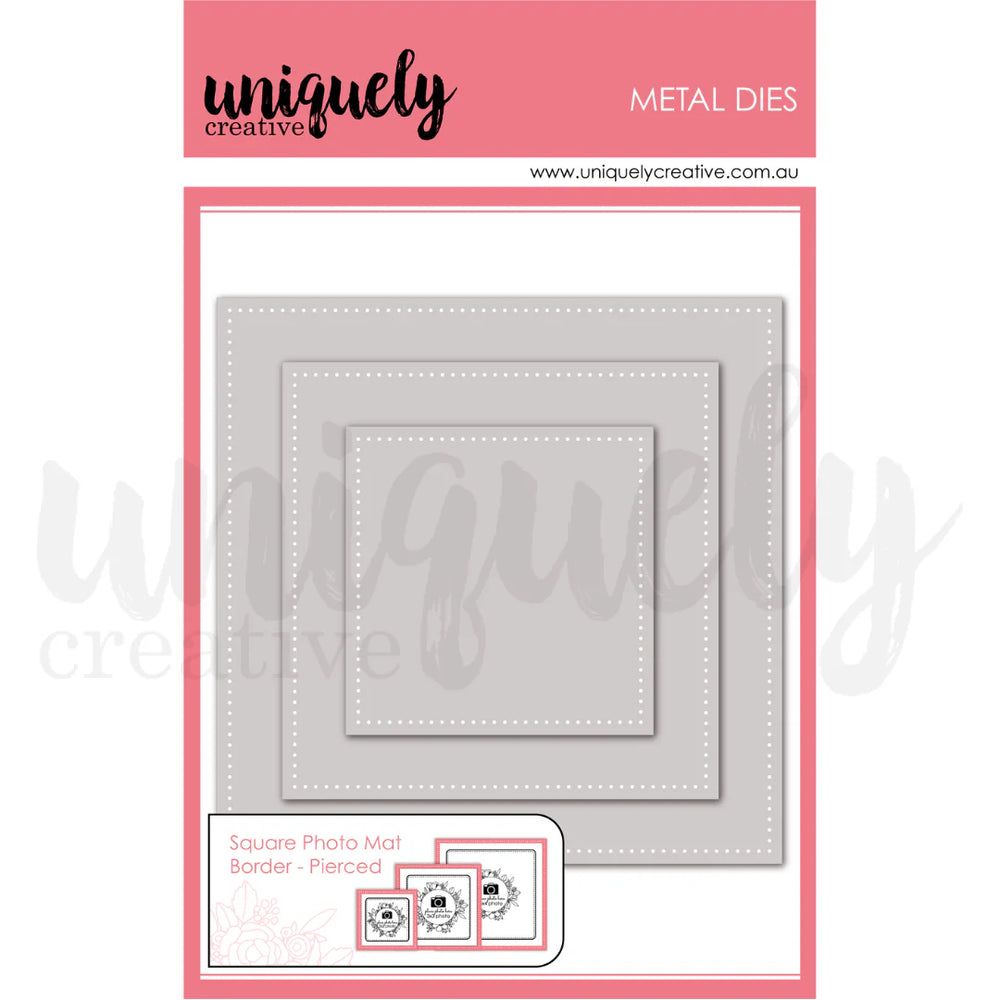 Square Photo Mat Border Die - Pierced