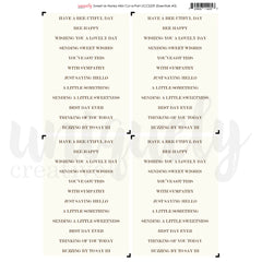 Sweet as Honey Cut-A-Part Sheet Mini Sentiment Strips