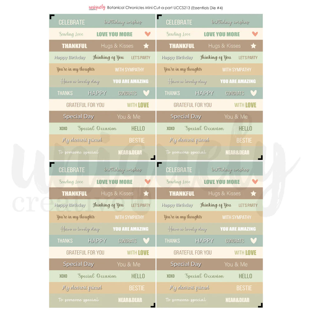 Botanical Chronicles Cut-A-Part Sheet Mini