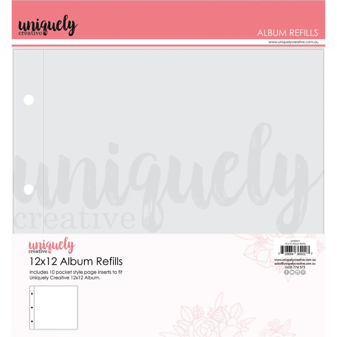 Uniquely Creative 12x12 Album Refill Scrapbook Layout Page Protector