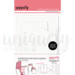 Gatefold Flip Folio Album - White