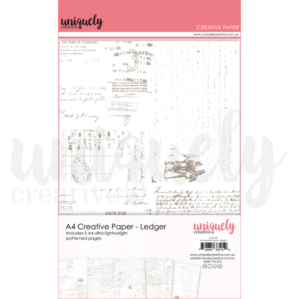 Dear Diary A4 Creative Paper - Ledger