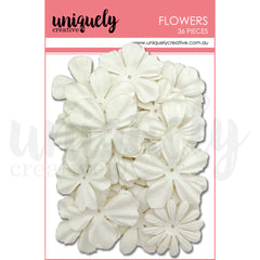 White Layering Flowers, Pack of 36