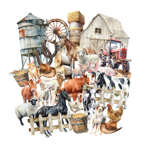 On the Farm Ephemera Die Cut Pieces