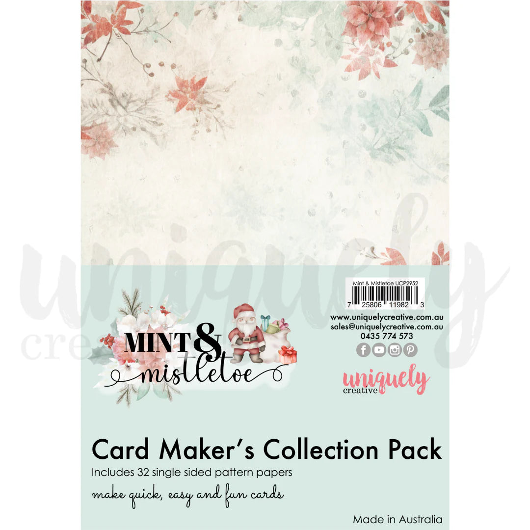 Uniquely Creative UCP2952 Mint Mistletoe Card Makers Collection Pack