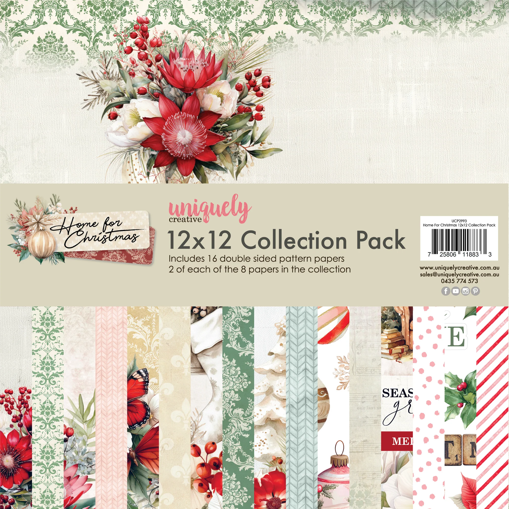 Uniquely Creative Home For Christmas 12x12 Collection Pack