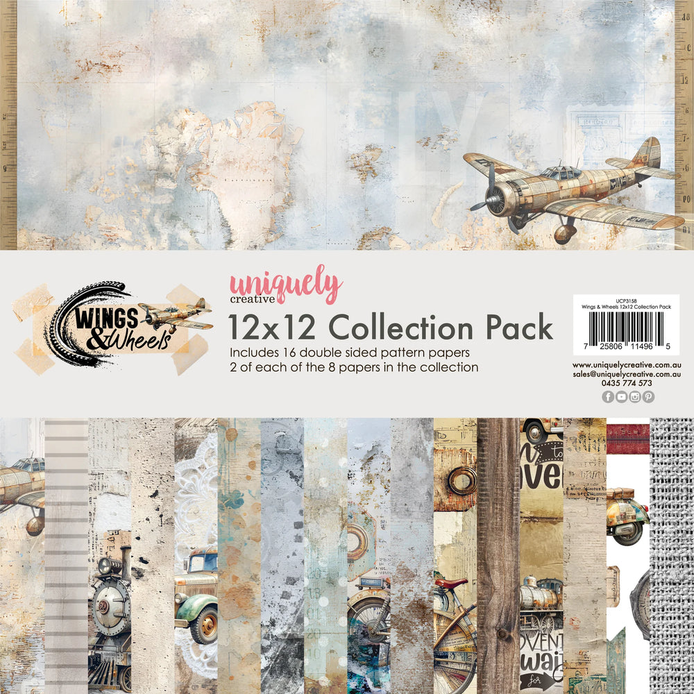Wings & Wheels 12x12 Collection Pack