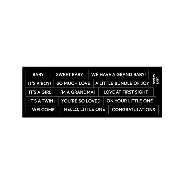 Subsentiments Baby Diecut Sentiment Strips