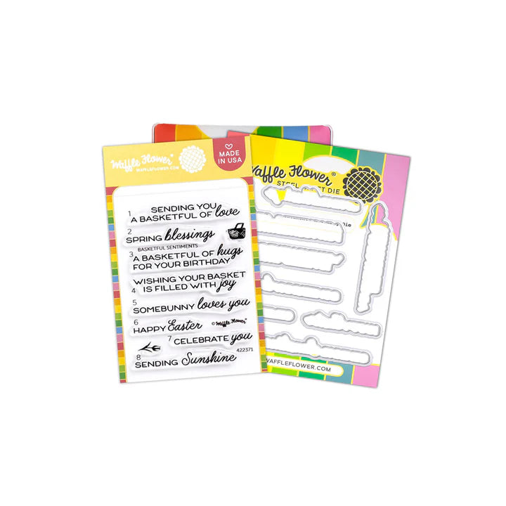 Basketful Sentiments Stamp & Die Combo