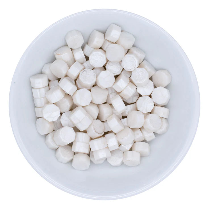 Pearl White Wax Beads