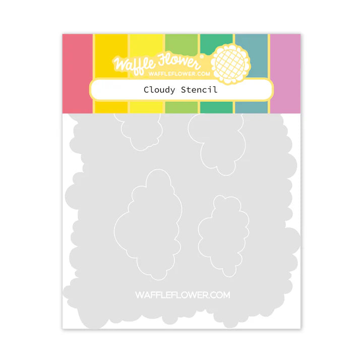 Waffle Flower 421439 Cloudy Stencil 