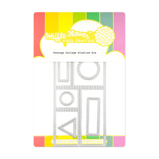Waffle Flower 421586 Postage Collage Slimline Die