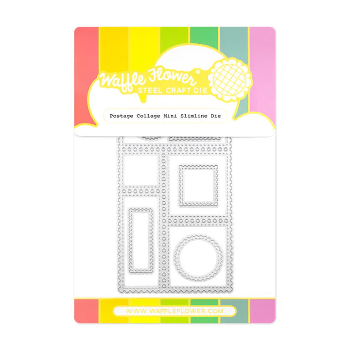 Waffle Flower 421588 Postage Collage Mini Slimline Die
