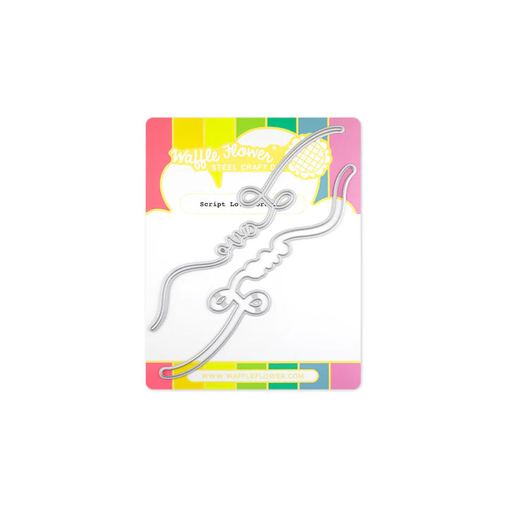 Waffle Flower Script Love Word Die for Card Making and Scrapbooking