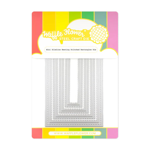 Mini Slimline Nesting Stitched Rectangles Dies