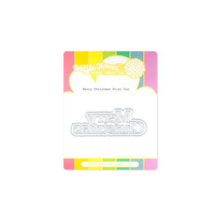 Waffle Flower 421784 Merry Christmas Print Die