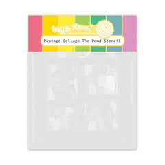 Postage Collage The Pond Stencil