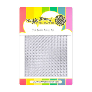 Waffle Flower Tiny Square Texture Cover Plate Die for Card Making