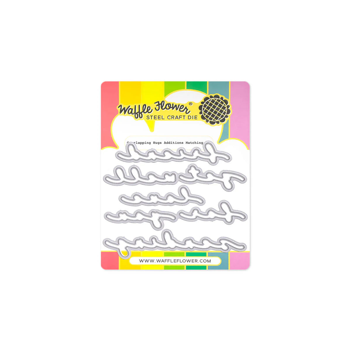 Waffle Flower 421950 Overlapping Hugs Additions Matching Die for Card Making