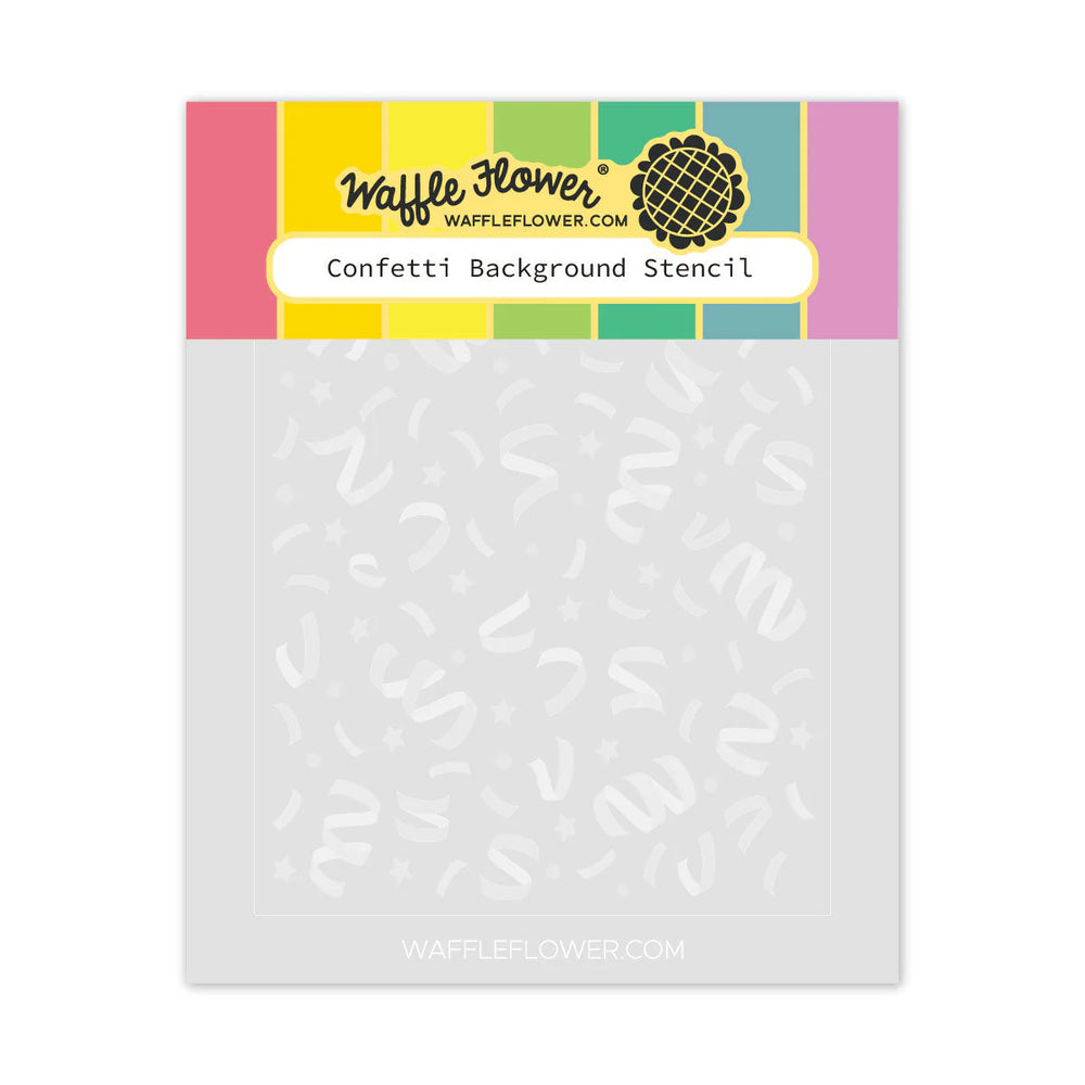 Confetti Background Stencil