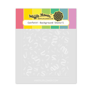 Waffle Flower 421966 Confetti Background Stencil for Card Making