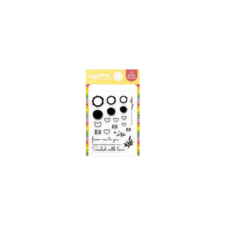 Waffle Flower 421986 Postage Collage Seals Stamp