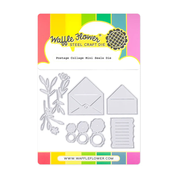 Waffle Flower 422003 Postage Collage Mini Seals Die