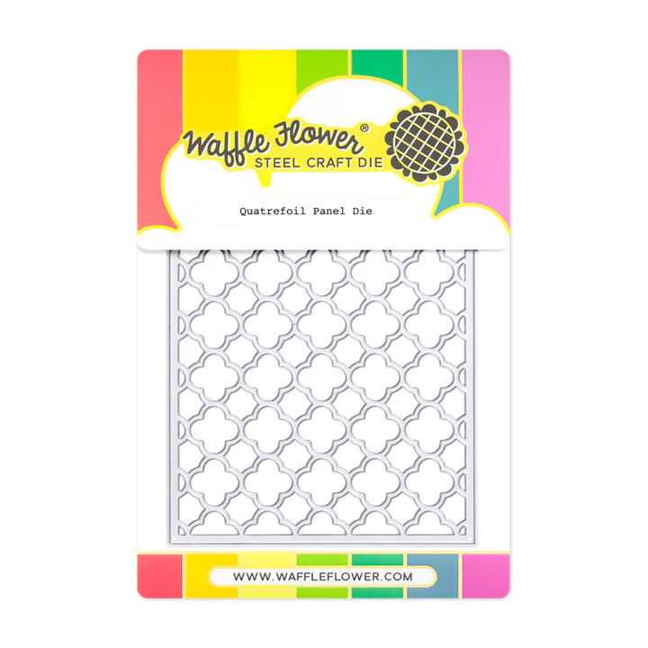 Waffle Flower 422040 Quatrefoil Panel Die