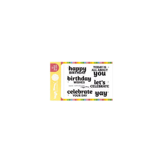 Waffle Flower 422045 Happy Birthday Stamp Set