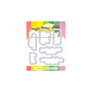 Waffle Flower 422046 Happy Birthday Piercing Matching Die