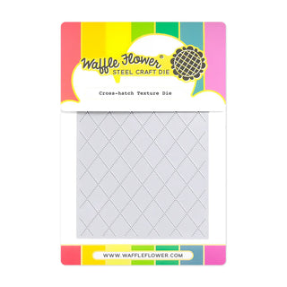 Waffle Flower 422047 Cross-hatch Texture Cover Plate Die for Card Making