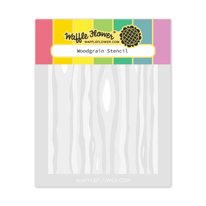 Waffle Flower 422107 Woodgrain Stencil