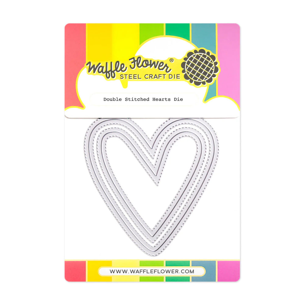 Double Stitched Hearts Die